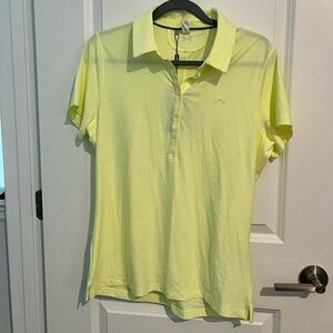 NWT UNDER ARMOUR Women’s Neon Heat Gear Polo Short Sleeve Shirt, Size Large